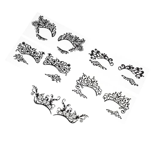 BESPORTBLE 5stücke Temporäre Augen-make-up Aufkleber Für Maskerade Eyeliner Und Lidschatten Und Hautfreundlich Für Partys Und Cosplay von BESPORTBLE