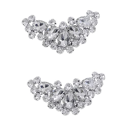 BESPORTBLE 1 Paar Abnehmbare Schuhschnallen mit Stilvolle Schuhdekoration für Damen Pumps Sandalen Stiefel Langlebig Kunststrass für Hochzeiten Diy Designs von BESPORTBLE