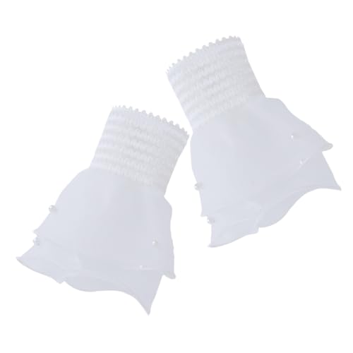 BESPORTBLE 1 Paar Armstulpen Für Damen Zubehör Elastische Bündchen Für Die Ärmel Abnehmbare Ärmelbündchen Dekorative Manschetten Ärmel Für Frauen Armband Ärmel Armbänder Stoff von BESPORTBLE