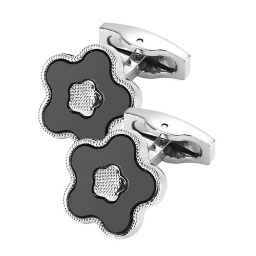 BESPORTBLE 1 Paar Blumen-Manschettenknöpfe personalisierte manschettenknöpfe sauf shirts manschettenknöpfe hochzeit cuffups Gravieren Männer Kleidung Schmuck Retro-Manschettenknöpfe Legierung von BESPORTBLE