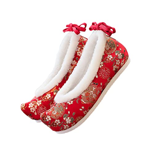 BESPORTBLE 1 Paar Chinesische Bestickte Schuhe für Damen Retro Hanfu Flache Ballerinas mit Sohle Handstickerei Leichte Freizeit Schuhe BESPORTBLE 1 Paar Chinesische Bestickte Schuhe für Damen Retro Hanfu Flache Ballerinas mit Sohle Handstickerei Leichte Freizeit Schuhe von BESPORTBLE