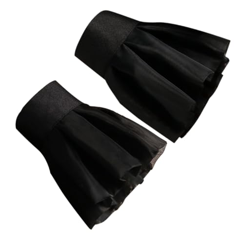 BESPORTBLE Frauen Fake Ärmel Cuffs Mit Spitze Aus Chiffon Für Hochzeiten Partys Und Fotoshootings Stilvolle Fingerlose Handgelenkmanschetten Vielseitig Kombinierbar Für Festliche Anlässe von BESPORTBLE