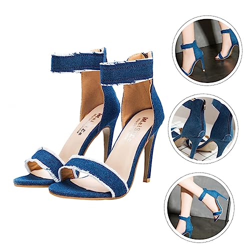BESPORTBLE 1 Paar Damen High Heels Sandalen Offene Verstellbare Riemen Design Bequeme Gummisohle für Sommer Freizeitaktivitäten BESPORTBLE 1 Paar Damen High Heels Sandalen Offene Verstellbare Riemen Design Bequeme Gummisohle für Sommer Freizeitaktivitäten von BESPORTBLE