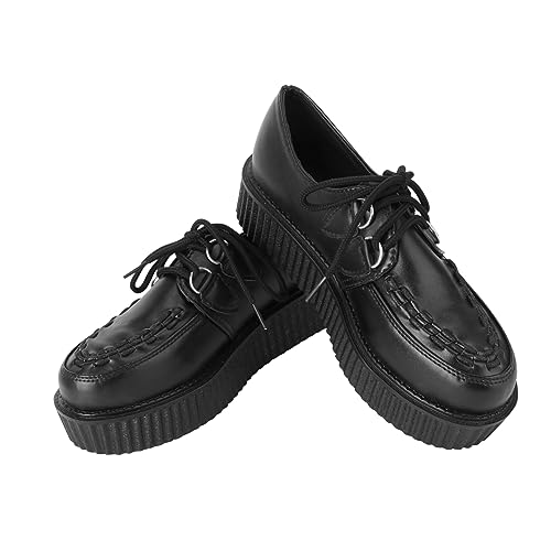 BESPORTBLE 1 Paar Damen Retro Schnürschuhe mit Dicker Sohle Zehenform Bequeme Schuhe für Besondere Anlässe für Frühling Herbst BESPORTBLE 1 Paar Damen Retro Schnürschuhe mit Dicker Sohle Zehenform Bequeme Schuhe für Besondere Anlässe für Frühling Herbst von BESPORTBLE