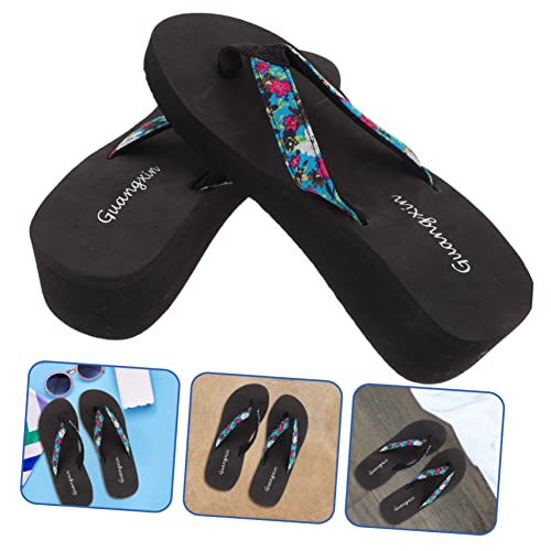 BESPORTBLE Damen Slipper Dicke Sohle Sommer Hausschuhe Bequeme Mode Flops für Outdoor mit Kreativem Design von BESPORTBLE