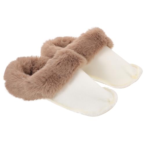 BESPORTBLE 1 Paar Einlegesohlen mit pelzigen Einlagen: Warme Clog-Innenschuhe – Plüsch-Winterschuheinlagen – Gemütliches Ersatzfutter für Hausschuhe und Schneestiefel für Damen und Herren, Größe von BESPORTBLE