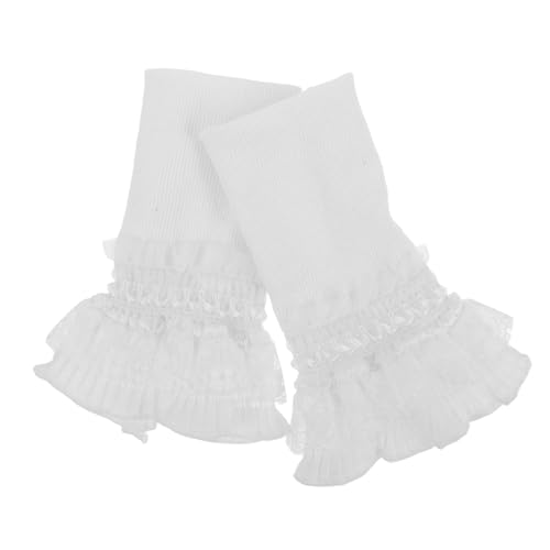 BESPORTBLE 1 Paar Eleganter Polyester Blumenmanschette Für Kleidung Abnehmbares Kostüm Gefälschte Manschette Für Stilvolle Outfit von BESPORTBLE