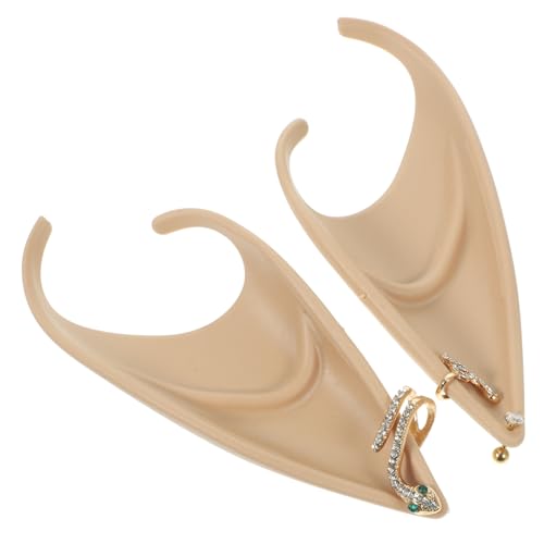 BESPORTBLE 1 Paar Elfenohr -Requisiten Halloween-Ohren Cosplay -Accessoire Die Zubehör Ohren Erwachsener Märchenkostüm Fee-Cosplay Party Ohren Feenschmuck Feenohren Emulsion von BESPORTBLE
