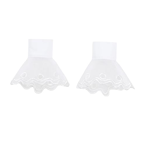 BESPORTBLE 1 Paar Fake für Damen Abnehmbare Spitzenärmel Chiffon Blusenaccessoires für Freizeit Partys Besondere Anlässe Vielseitige Handgelenkdekoration von BESPORTBLE