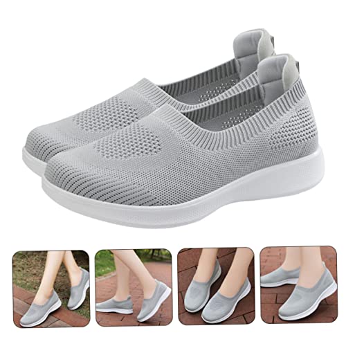 BESPORTBLE 1 Paar Gelegenheitsschuhe Stand Schuhe Damen Turnschuhe Atmungsaktiv ältere Menschen gehen langlebige Schuhe alleinige Wanderschuhe für Senioren weibliche Turnschuhe Grau BESPORTBLE 1 Paar Gelegenheitsschuhe Stand Schuhe Damen Turnschuhe Atmungsaktiv ältere Menschen gehen langlebige Schuhe alleinige Wanderschuhe für Senioren weibliche Turnschuhe Grau von BESPORTBLE