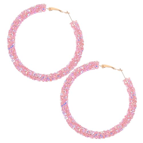 BESPORTBLE 1 Paar Große Creolen Ohrringe für Frauen Glänzende Nickelfreie Ohrschmuck für Besondere Anlässe Perfektes zu Geburtstagen Valentinstag BESPORTBLE 1 Paar Große Creolen Ohrringe für Frauen Glänzende Nickelfreie Ohrschmuck für Besondere Anlässe Perfektes zu Geburtstagen Valentinstag von BESPORTBLE