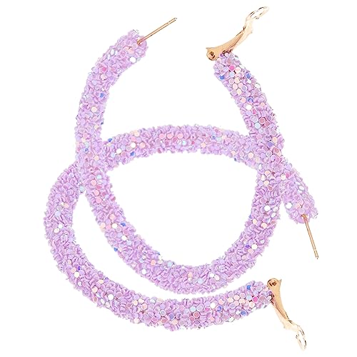 BESPORTBLE 1 Paar Große Creolen Ohrringe für Frauen Glitzer Creolen Ohrschmuck für Festivals Partys Handgefertigte Ohrringe mit Leicht Auffällig BESPORTBLE 1 Paar Große Creolen Ohrringe für Frauen Glitzer Creolen Ohrschmuck für Festivals Partys Handgefertigte Ohrringe mit Leicht Auffällig von BESPORTBLE