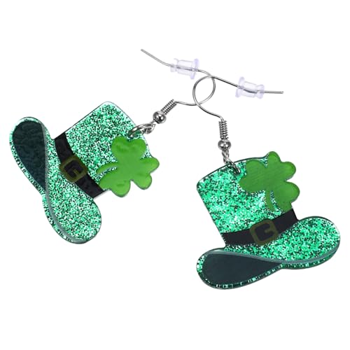 BESPORTBLE 1 Paar Grüne Ohrringe Hochwertigem Material für Patrick Day Handgefertigt Langlebig Partys oder Schmuckstücke von BESPORTBLE