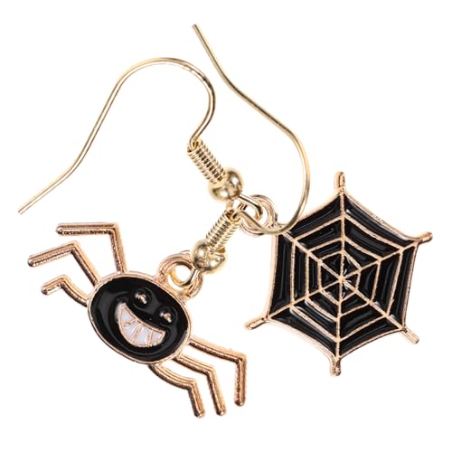 BESPORTBLE 1 Paar Halloween Ohrhänger mit Spinnen Netz Design Extravaganter Schmuck für Damen für Partys und Festivals Leicht und Tragbar für Lange Tragezeiten von BESPORTBLE