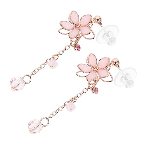BESPORTBLE 1 Paar Harzohrclips Creolen Kirschblüten-Ohrringe Kirschohrringe für Frauen Kirsche Ohrstecker baumelnde Kirschohrringe Metall Rosa BESPORTBLE 1 Paar Harzohrclips Creolen Kirschblüten-Ohrringe Kirschohrringe für Frauen Kirsche Ohrstecker baumelnde Kirschohrringe Metall Rosa von BESPORTBLE