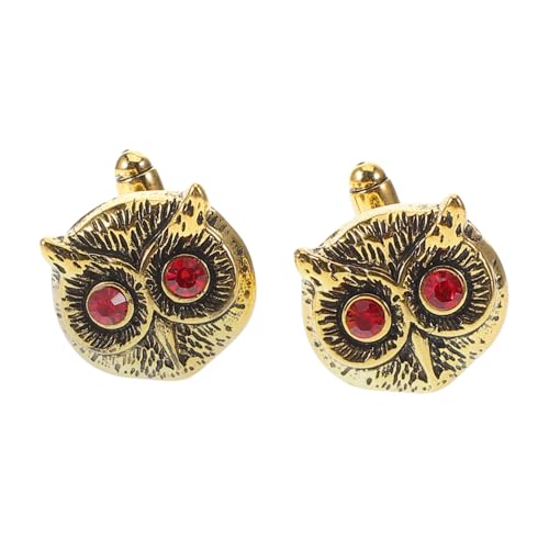 BESPORTBLE 1 Paar Herren Manschettenknöpfe Anzug Accessoires Herren Manschettenknöpfe Herren Manschettenknöpfe Manschettenknöpfe Für Männer Goldene Legierung von BESPORTBLE