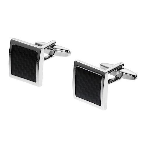 BESPORTBLE 1 Paar Herren Manschettenknöpfe Elegantem Einfache Quadratische Form Perfektes Zubehör für Hochzeiten Formelle Anlässe Business Meetings Langlebig Rostbeständig von BESPORTBLE