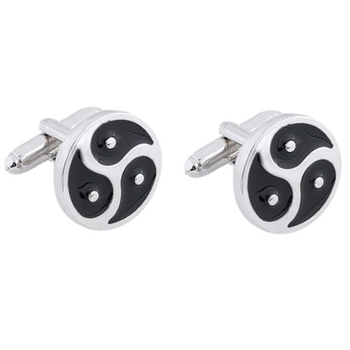 BESPORTBLE 1 Paar Herren Manschettenknöpfe Yin Design Vielseitige Hemdaccessoires für Formelle Anlässe Stilvolles für Männer von BESPORTBLE