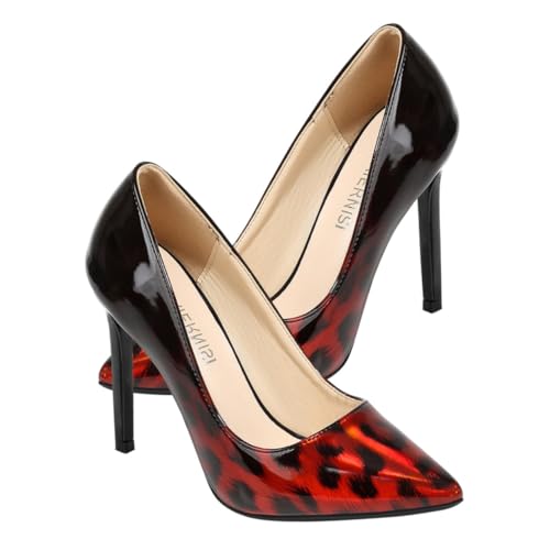 BESPORTBLE 1 Paar High Heels mit Leopardenmuster ultrahohe Absätze Sandalen mit Absatz Frauen pumpt Dame Fersen Mode-Stilett Schuhe mit dünnen Absätzen Innen: Pu rot BESPORTBLE 1 Paar High Heels mit Leopardenmuster ultrahohe Absätze Sandalen mit Absatz Frauen pumpt Dame Fersen Mode-Stilett Schuhe mit dünnen Absätzen Innen: Pu rot von BESPORTBLE