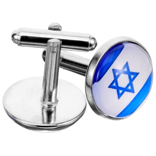 BESPORTBLE 1 Paar Israelische Manschettenknöpfe Manschettenknöpfe Hemden Herren Legierung Knöpfe Hemd Manschettenknöpfe Hemd Manschettenknöpfe Anzugknöpfe Hemd Ärmelknopf Business von BESPORTBLE