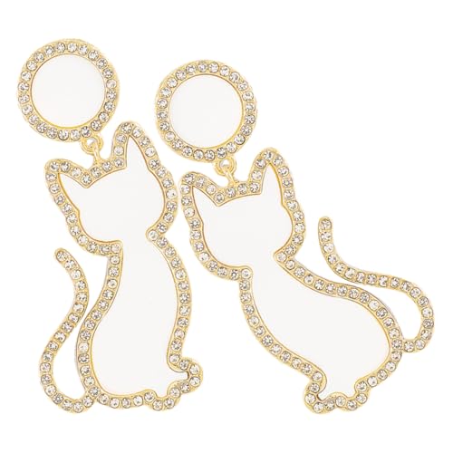 BESPORTBLE 1 Paar Katzenohrringe für Frauen Dekorative Statement Ohrringe Hochwertigem Material Trendige Hängende Schmuckstücke für Besondere Anlässe Einzigartiges Design Perfektes BESPORTBLE 1 Paar Katzenohrringe für Frauen Dekorative Statement Ohrringe Hochwertigem Material Trendige Hängende Schmuckstücke für Besondere Anlässe Einzigartiges Design Perfektes von BESPORTBLE