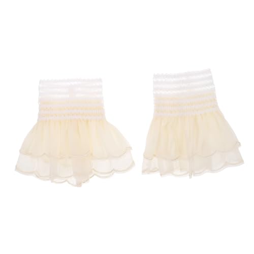 BESPORTBLE 1paar Abnehmbare Spitzenärmel Für Damen Bestickte Manschetten Für Vielseitige Outfits Leichte Und Tragbare Falsche Ärmel Für Reisen Und Alltag Für Blusen Kleider Und von BESPORTBLE