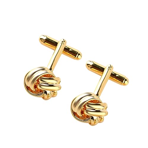 BESPORTBLE 1 Paar Manschettenknöpfe Manschettenknopf Manschettenlinks Golden von BESPORTBLE