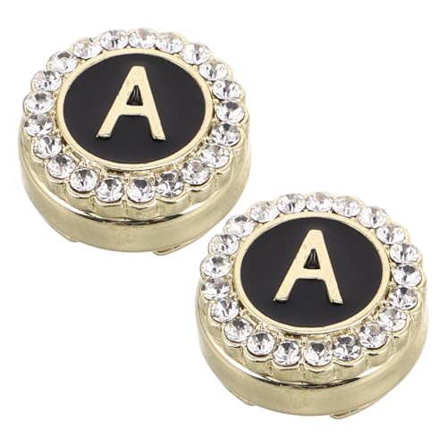 BESPORTBLE 1 Paar Manschettenknöpfe Mit Buchstaben Manschettenlinks Manschettenknopf-rohlinge Flugzeug-manschettenknöpfe Manschettenknöpfe Mit Knopfabdeckung Diamant Golden von BESPORTBLE
