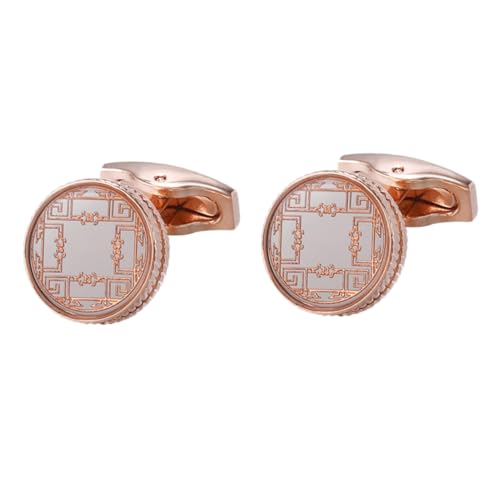 BESPORTBLE 1 Paar Manschettenknöpfe für Herren Rosegoldene Cufflinks für Hochzeiten Anzüge Formelle Anlässe Einfache Handhabung Glatte Knopfloch Oberfläche Vielseitig Einsetzbar BESPORTBLE 1 Paar Manschettenknöpfe für Herren Rosegoldene Cufflinks für Hochzeiten Anzüge Formelle Anlässe Einfache Handhabung Glatte Knopfloch Oberfläche Vielseitig Einsetzbar von BESPORTBLE