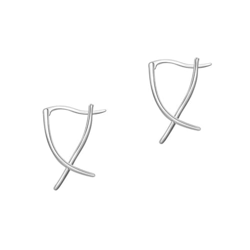 BESPORTBLE Edle Damen-party-ohrhänger Mit Sich Kreuzenden Linien Für Frauen Teenager Und Mädchen Aus Hochwertigem Material Gefertigt Rostfrei Und Langlebig Für Geburtstagsfeiern Hochzeiten Un von BESPORTBLE