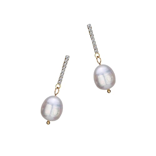 BESPORTBLE 1 Paar Perlenohrringe trendy Fallen groß Ohrenschmuck Perle Ohrtropfen Ohrentropfen Ohr baumeln Frauen baumeln von BESPORTBLE