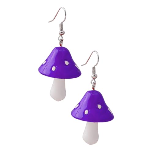 BESPORTBLE 1 Paar Pilzohrringe Baumeln Reiz Thematisiert Emaille Ornament Damenanhänger Ohr Zubehör Ohrringe Frauen Schicke Dekorative Ohrringe Violett Plastik BESPORTBLE 1 Paar Pilzohrringe Baumeln Reiz Thematisiert Emaille Ornament Damenanhänger Ohr Zubehör Ohrringe Frauen Schicke Dekorative Ohrringe Violett Plastik von BESPORTBLE