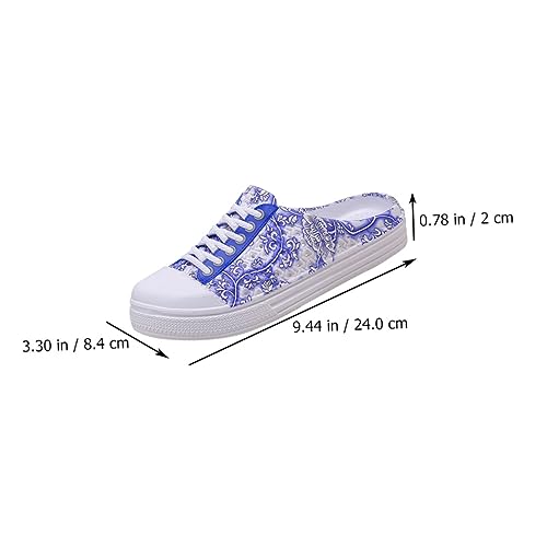BESPORTBLE 1 Paar Sandalen Plattform Floppen Unterstützung Folien Für Damen Strand Hausschuhe Gepolstert Marine Schieberegler Breit Zehe Gleiten Damenschuhe Oben: Eva Blau von BESPORTBLE