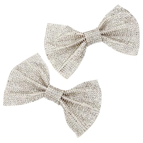 BESPORTBLE 1 Paar Schuhclips Damen mit Funkelnden Schleifen Abnehmbare Schuhschnallen für Hochzeit Festliche Anlässe für Pumps High Heels Sandalen von BESPORTBLE