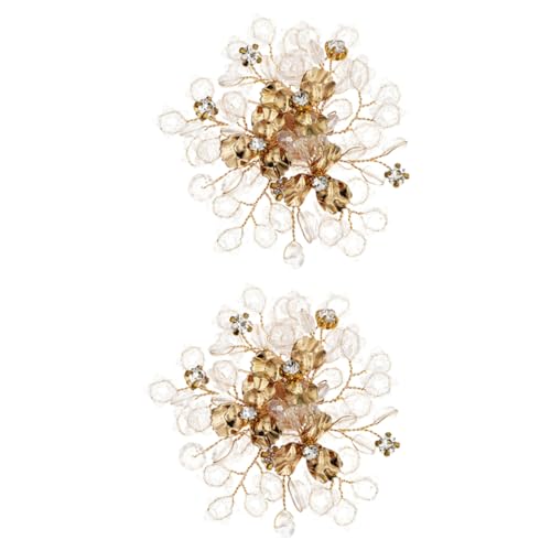 BESPORTBLE 1 Paar Schuhclips Handgefertigte Dekoration für Hochzeitschuhe Abnehmbare Schuhaccessoires mit Funkelnden Kristallen für Hochzeit Verlobung Geburtstage von BESPORTBLE