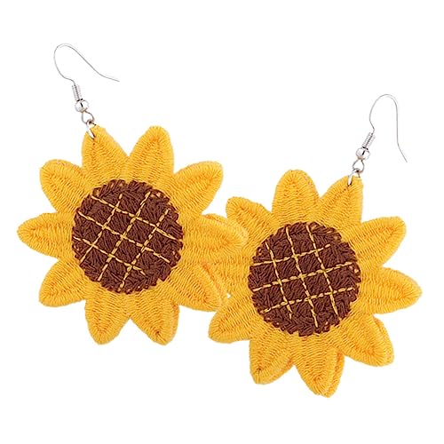 BESPORTBLE Blumenohrringe Sonnenblumen Tropfenohrringe Kreativer Schmuck Für Frauen Und Mädchen Für Partys Geburtstagsgeschenke Und Festivals von BESPORTBLE