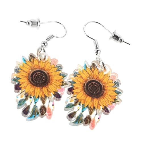 BESPORTBLE Sonnenblumen Ohrringe Damen Boho Schmuck Leichte Baumelohrringe Einzigartiges Design Ästhetische Boho Accessoires für Frauen Trendige Frühlingsohrringe BESPORTBLE Sonnenblumen Ohrringe Damen Boho Schmuck Leichte Baumelohrringe Einzigartiges Design Ästhetische Boho Accessoires für Frauen Trendige Frühlingsohrringe von BESPORTBLE