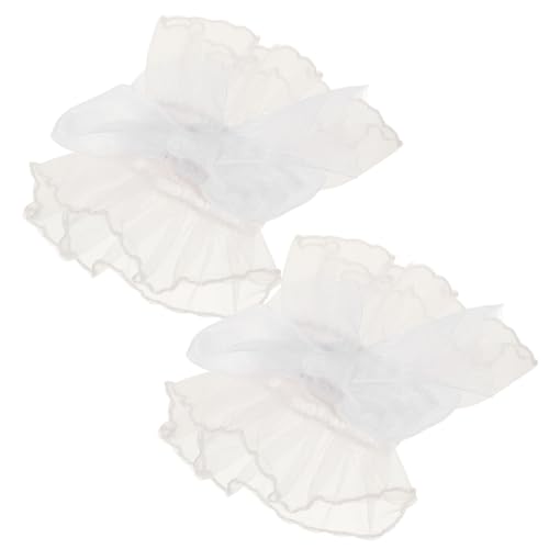 BESPORTBLE 1 Paar Spitzenärmel Handschuhe Rüschenmanschetten Spitzenmanschetten Blumen Armwickel Handmanschetten Rüschen Handgelenkmanschetten Spitzen Handgelenkmanschetten von BESPORTBLE