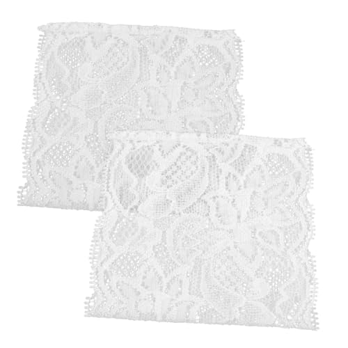 BESPORTBLE 1 Paar Spitzenarmbänder Für Damen Elegante Spitzenstoff Handgelenkswickel Spitzenwickel UV Spitzenarmbänder Zubehör Handgelenksdekor Für Braut Hochzeitskleid Zubehör von BESPORTBLE