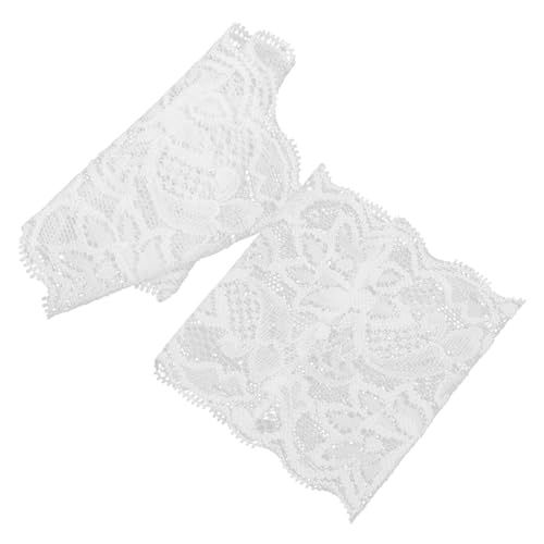 BESPORTBLE 1 Paar Spitzenarmbänder UV Zubehör Wickel Handgelenkwickel Für Frauen Spitzenstoff Spitzenarmbänder Elegante Ärmel Schnürsenkel Hochzeit Brautkleid von BESPORTBLE