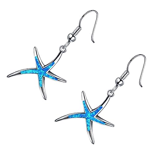 BESPORTBLE 925 Silber Ohrstecker Glitzernde Strandohrringe für Frauen Modischer Schmuck für Sommer Leicht und Angenehm zu Tragen für Strandpartys und Besondere Anlässe von BESPORTBLE