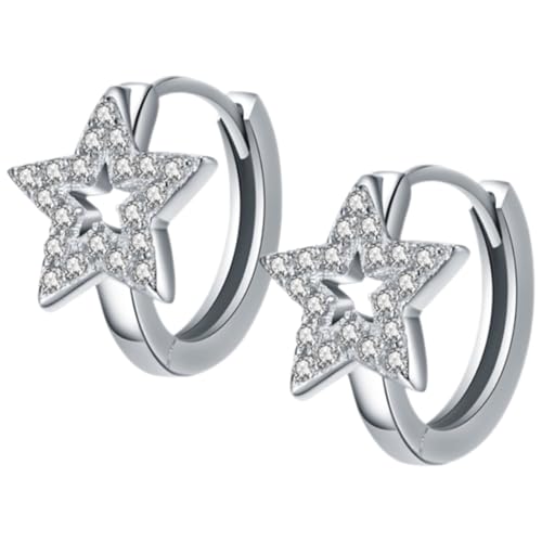 BESPORTBLE 1 Paar Stern Ohrringe Kleine Creolen für Star Hoop Ohrringe Eleganter Schmuck für Damen Perfektes von BESPORTBLE