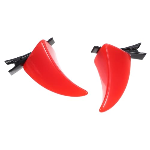 BESPORTBLE 1 Paar Teufelshörner Haarclips Ox Horn Haarschmuck für Halloween Cosplay Partys und Kostüme Leichte Sichere Haaraccessoires für Kreative Looks von BESPORTBLE