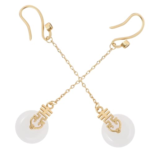 BESPORTBLE 1 Paar Vintage Jade Dangle Earrings für Damen Lange Ohrhänger mit Einzigartigem Design für Besondere Anlässe Tägliches BESPORTBLE 1 Paar Vintage Jade Dangle Earrings für Damen Lange Ohrhänger mit Einzigartigem Design für Besondere Anlässe Tägliches von BESPORTBLE