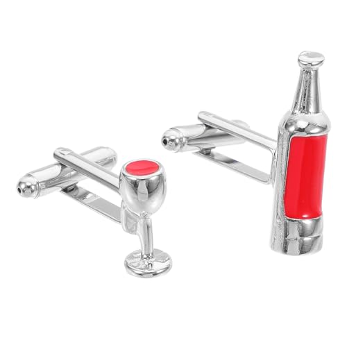 BESPORTBLE 1 Paar Weinflasche Und Manschettenknöpfe Aus Glas Braut Brauch Für Männer Hochzeit Weingläser Manschettenknöpfe Für Hemden Ärmelknopf Kostüm Manschettenknöpfe Legierung BESPORTBLE 1 Paar Weinflasche Und Manschettenknöpfe Aus Glas Braut Brauch Für Männer Hochzeit Weingläser Manschettenknöpfe Für Hemden Ärmelknopf Kostüm Manschettenknöpfe Legierung von BESPORTBLE
