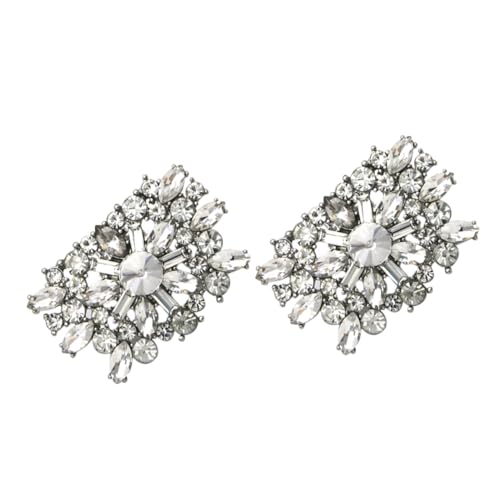 BESPORTBLE 1 Paar Strass Schuhclips für Damen Abnehmbare Schuhschnallen Hochzeitsaccessoires Dekorative Schuhanhänger für Pumps Schuhschnallen mit Strasssteinen von BESPORTBLE