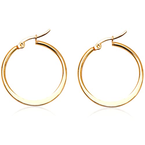 BESPORTBLE 1 Paar große Creolen Ohrschmuck Schleifenohrringe für Frauen Hochzeitsohrringe für Bräute Frauen Metallohrringe Ohrringe aus Metall Statement-Ohrring Legierung Golden von BESPORTBLE