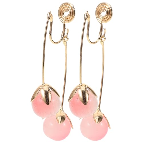 BESPORTBLE 1 Paar weibliche Anhängerohrringe Partyschmuck klein Gold Anhänger mit baumelnden Ohrringen Frauen lassen Ohrringe fallen Kühle Ohrringe Ohrclips Zinklegierung Rosa BESPORTBLE 1 Paar weibliche Anhängerohrringe Partyschmuck klein Gold Anhänger mit baumelnden Ohrringen Frauen lassen Ohrringe fallen Kühle Ohrringe Ohrclips Zinklegierung Rosa von BESPORTBLE