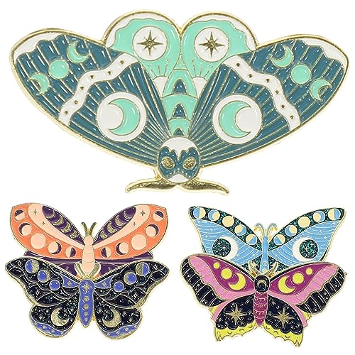 BESPORTBLE 5stücke Schmetterlingsbrosche Aus Emaille Und Legierung Schmetterlings-form Anstecknadel Für Damen Brosche Zum Aufstecken Kragennadel Für Hemden Hüte Taschen Rucksäcke von BESPORTBLE