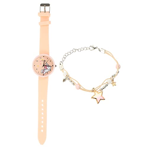BESPORTBLE 1 Satz Cartoon Armbanduhr für Niedliche Quarz Uhr mit Sternenarmband Lernuhr für Schule Tragbar von BESPORTBLE